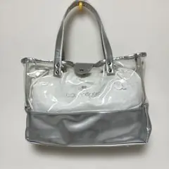 週末値下げ クレージュ クリア & シルバー トートバッグのサムネイル