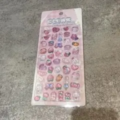 カワイイ　ピンク色シール48個入り