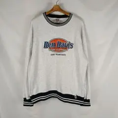 BEN DAVIS　スウェット　L　グレー　ブランドワッペン　B5473のサムネイル