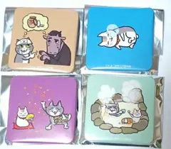 夏目友人帳　缶バッジコレクション2 ニャンコ先生と仕事猫　４個セット