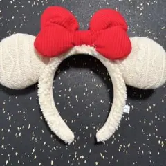 ミッキー刺繍付きカチューシャ　クリスマス
