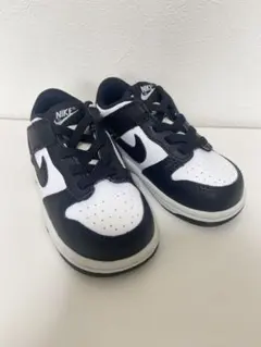 【美品】NIKE DUNK LOW 12cm ベビーシューズ 白黒パンダ