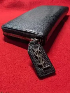 サンローラン SAINT LAURENT ラウンドウォレット 長財布 ブラック