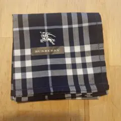 BURBERRY バーバリー ノバチェック 刺繍 ロゴ ホース ハンカチ