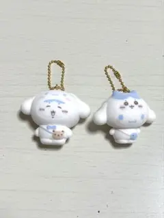 ハチワレ　シナモロール　シークレットフロッキーマスコット　ちいかわ×サンリオのサムネイル