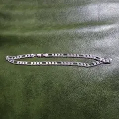 シルバー925 フィガロチェーン ネックレス8㎜45cm