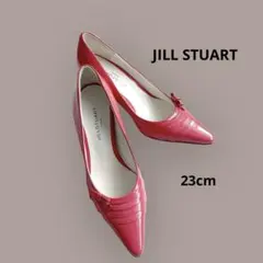 美品【ジルスチュアート】ミニリボンパンプス　23cm ピンク色