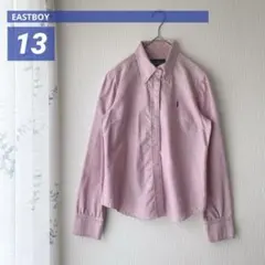 EASTBOYイーストボーイ 長袖シャツ 13号 ピンク ステッチ カラフル糸のサムネイル