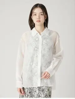 バックオープンセミシアーシャツ／ウォッシャブル❤︎のサムネイル