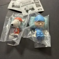 PEANUTS   スヌーピー　すやすやおやすみマスコット　ガチャ