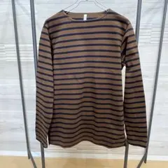 ATTACHMENT【アタッチメント】長袖　カットソー　ボーダー【size Ｍ】のサムネイル