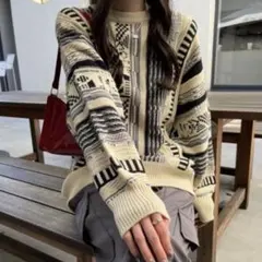 nemne store クージー風ニットプルオーバーのサムネイル