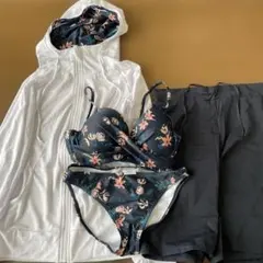 新品未使用‼️フラワープリント セパレート水着セット