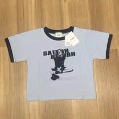 新品　フーズフーギャラリー　シャーロットリンガーTシャツ　チビT ショート丈　青のサムネイル
