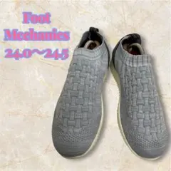 ❤️美品❤️Foot Mechanics フットメカニクス 編み込み スリッポン
