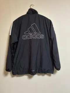 adidas CLIMASTORM ナイロンJKT US L 黒
