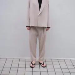 ka na ta one tack pants size1 ホワイトグレイ Ka na ta one tack pants white gray size: 1-in stock 2-sold