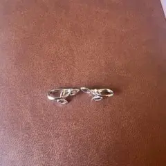 リーフモチーフ シルバー イヤリング　銀製刻印あり