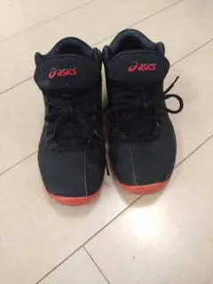 아식스 농구화 블랙 레드 주니어 22cm