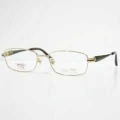 新品 チタン製 クラシックブラウン ビッグサイズ眼鏡 レンズ交換可 
