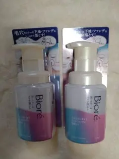 【Biore 】ビオレ 泡クリームメイク落とし 210ml 〈2本セット〉オマケのサムネイル