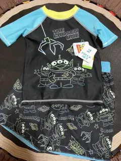 新品未使用　タグ付　ディズニー　水着　ラッシュガード付　100 110 4歳