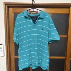 NAUTICA ポロシャツ ボーダー XL