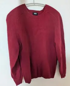 UNIQLO ニット セーター 長袖 レッド M