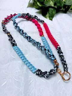 ハンドメイド パラコード スマホストラップ