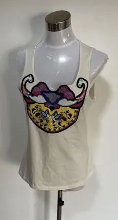 KENZOレディース タンクトップ オフ ホワイト 刺繍デザインのサムネイル