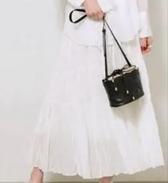 SNIDEL シアーボリュームティアードスカート