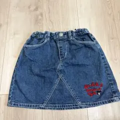 ダブルビー　デニム　スカート　110 ミキハウス