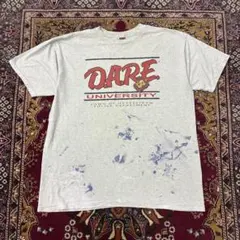00s USA製 DARE カレッジロゴ ペンキ加工 ヴィンテージ T