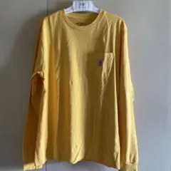 Carhartt WIP 長袖ポケットTシャツ イエロー 古着のサムネイル