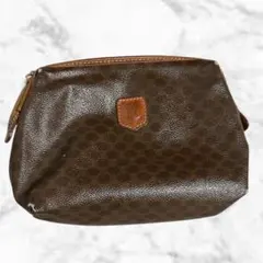 【ヴィンテージ】CELINE マカダム柄 ポーチ セカンドバッグ クラッチバッグ