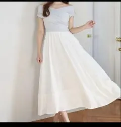 ハーリップトゥGathered Bicolor Dress