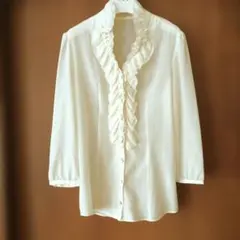 MK ミッシェルクラン ブラウス フリル 38　入学式　フォーマル　セレモニー