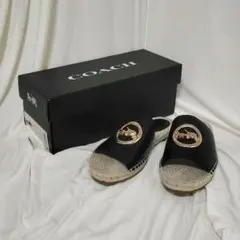 【箱有/美品】COACH ジュートサンダル