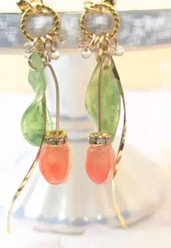 チューリップ ꕤ.。 ポストピアス [ベビーピンク]