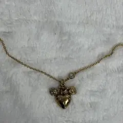 コーチ★ネックレス★ハート★イエローゴールド系★美品