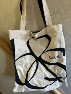 新品ba&sh ロゴトートバッグ アイボリー/ブラック