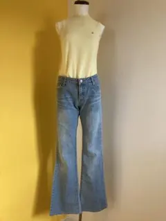 春デニムパンツ　ブーツカット　フレアパンツ　J-honey ハニーズ　平成　古着