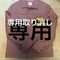 LACOSTE チェック柄ジャケット 赤のサムネイル