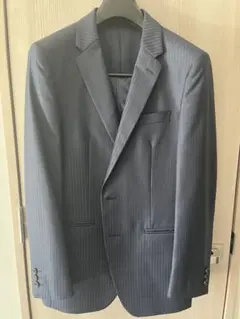 TAKEO KIKUCHI ネイビー ストライプ スーツ