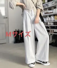 2タックワイドコットンワイドパンツ