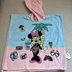 【新品未使用】ミニーマウス フード付きスイムタオル
