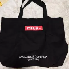 MILK fed. 大きめ♡ブラックトートバッグのサムネイル