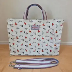 Cath Kidston 鳥柄トートバッグ　ショルダー2WAY