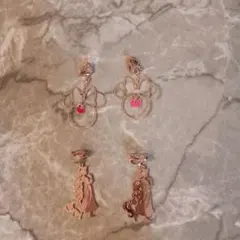 ラプンツェル＆ミニーちゃん　 イヤリングセット