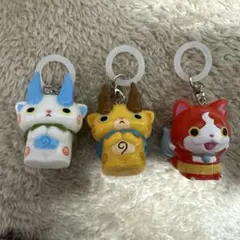 わ*໒様 妖怪ウォッチ めじるしアクセサリー ジバニャン　コマさん　コマじろう